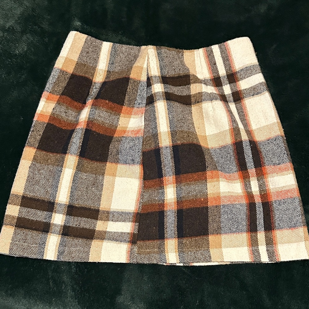 SHEIN Classic Plaid Wool Mix Bodycon Skirt - Picture 2 of 5